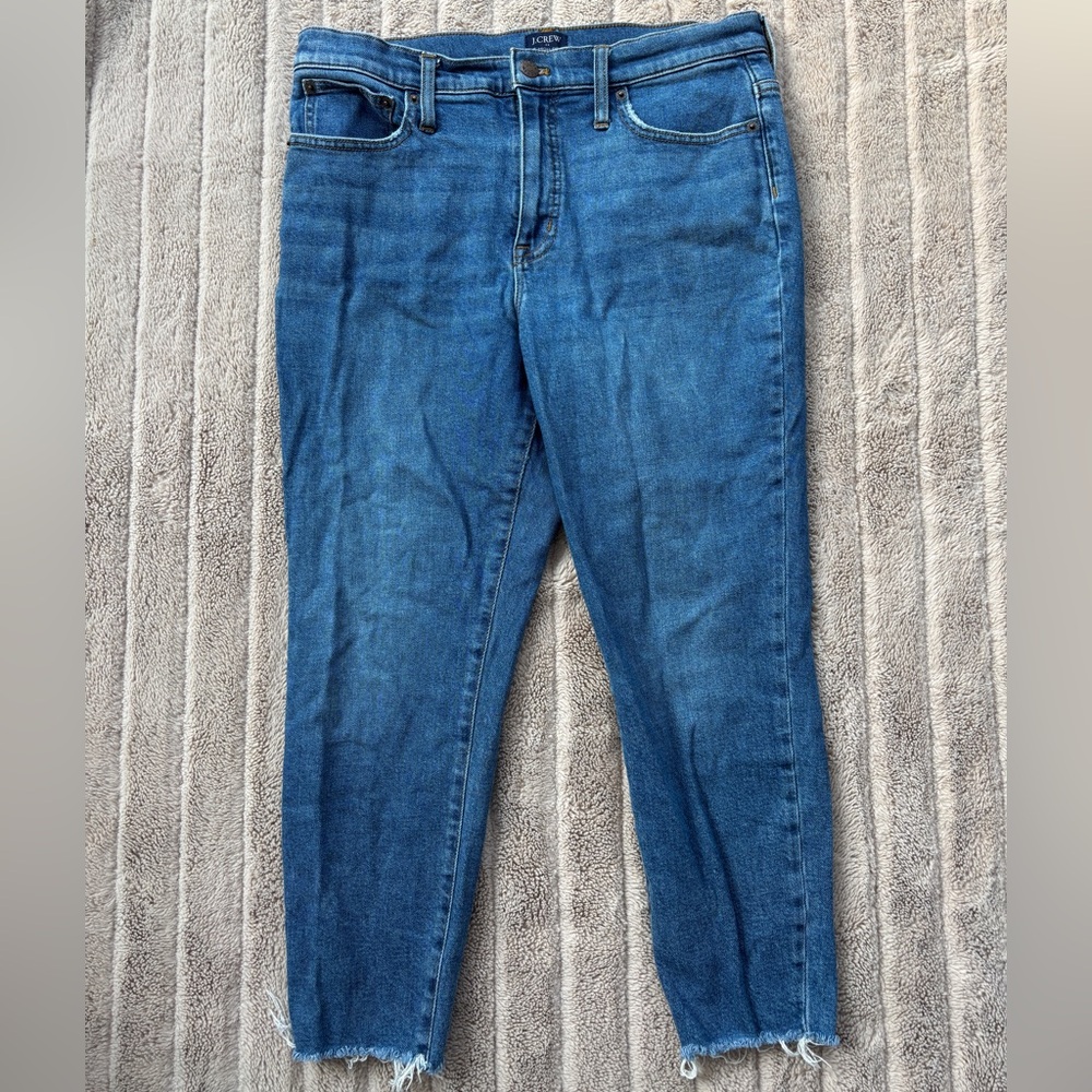 J. Crew Women's 10inch High Rise Skinny Jeans in Classic Blue